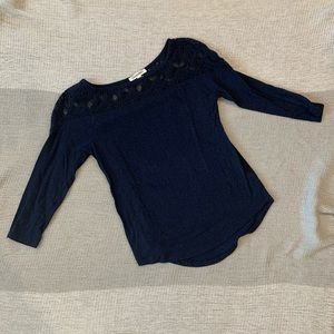 Aeropostale quarter sleeve sheer top